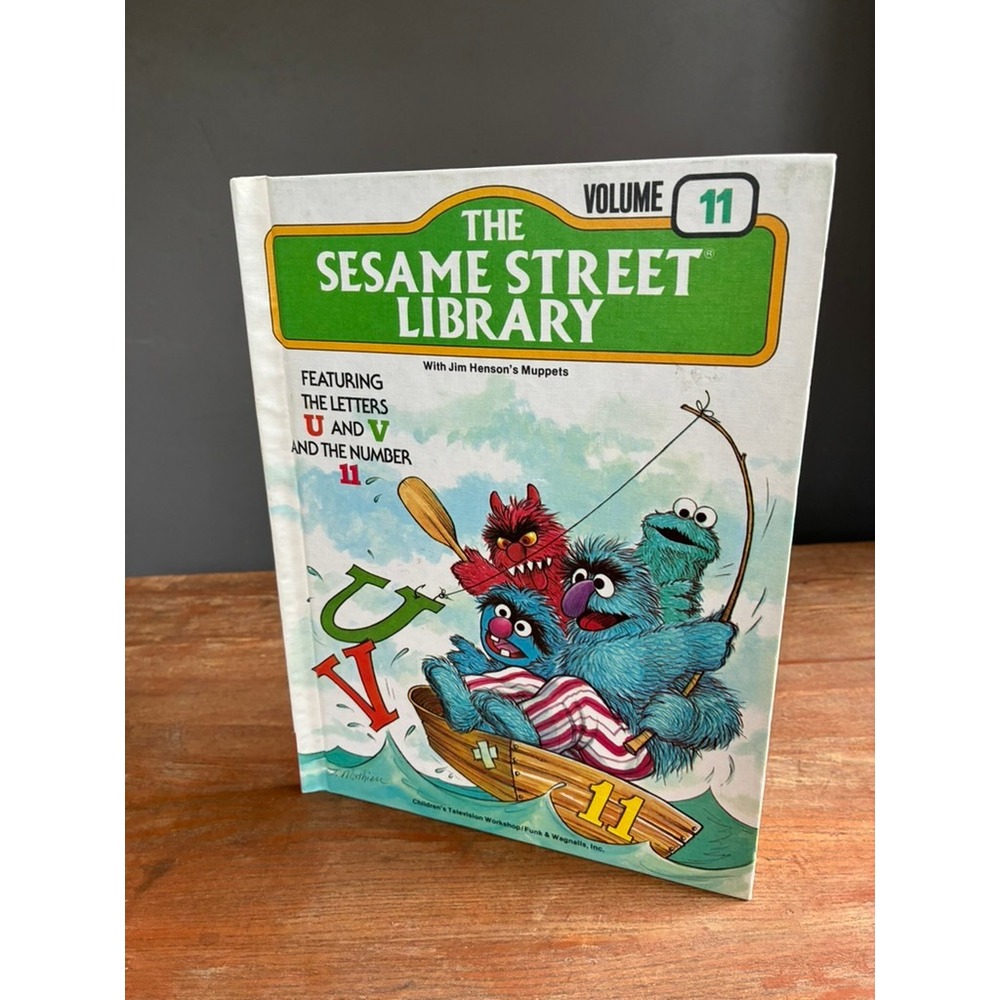 Vintage 1978 The Sesame Street Library Volume 11 Letters U V Number 11 Pristine